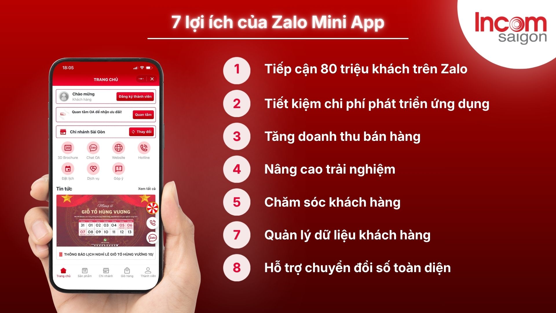 7 lợi ích Zalo Mini App mang đến cho doanh nghiệp khi triển khai ứng dụng