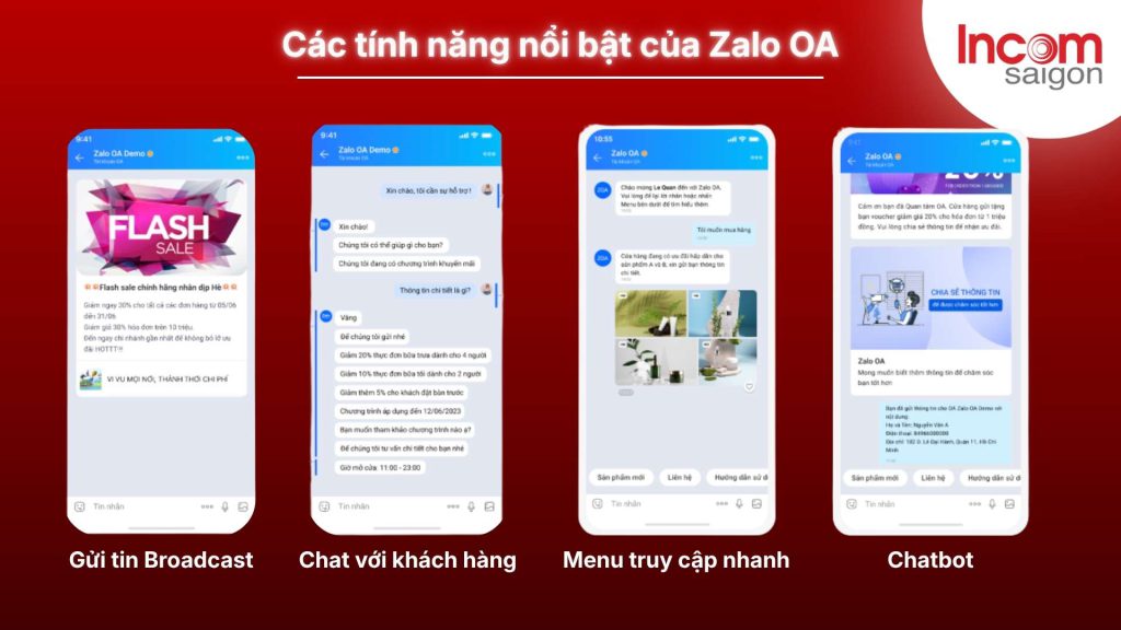 Các tính năng nổi bật của Zalo OA giúp doanh nghiệp chăm sóc khách hàng và bán hàng hiệu quả