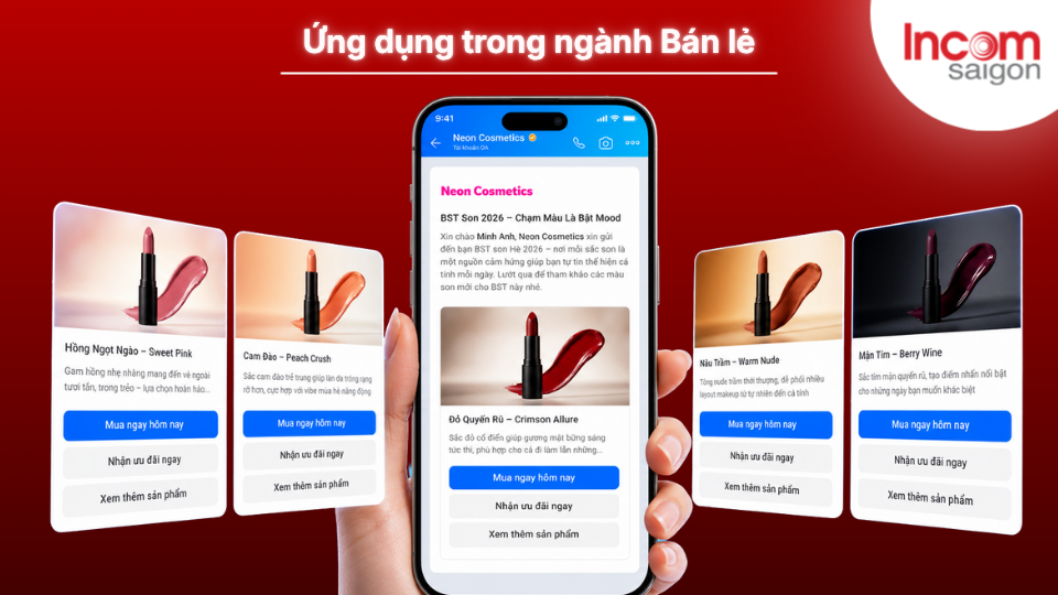 Incom triển khai trong ngành bán lẻ
