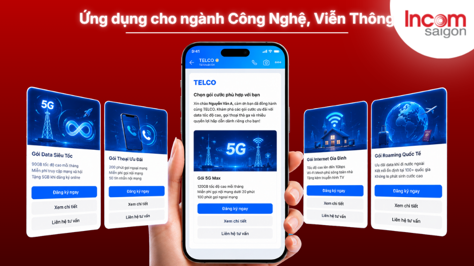 Casousel ứng dụng cho ngành công nghệ viễn thông một cách hiệu quả