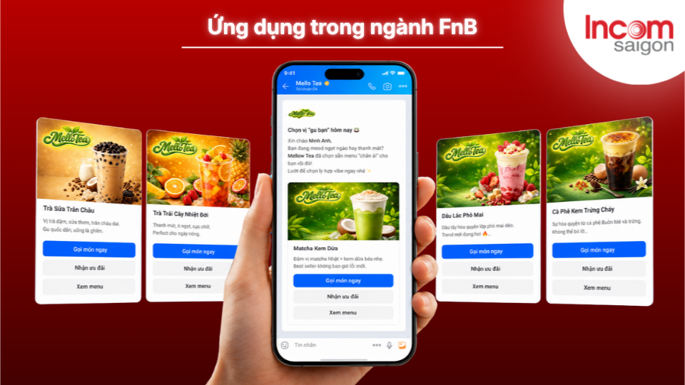 Incom Sài Gòn tích hợp ứng dụng vào ngành FnB