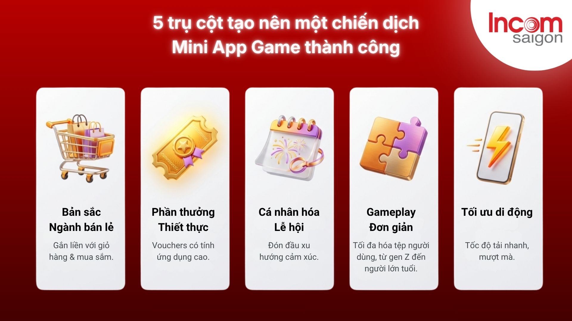 5 Trụ cột tạo nên một chiến dịch thành công của mini app game