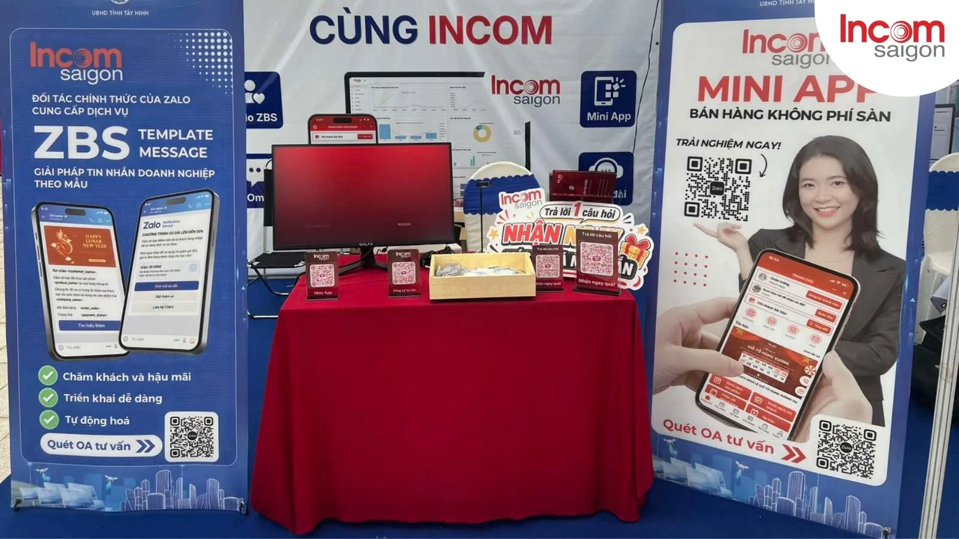 Gian hàng 094 của INCOM vẫn mở trong ngày 08 và 09 tại Ngày hội Tây Ninh 2026